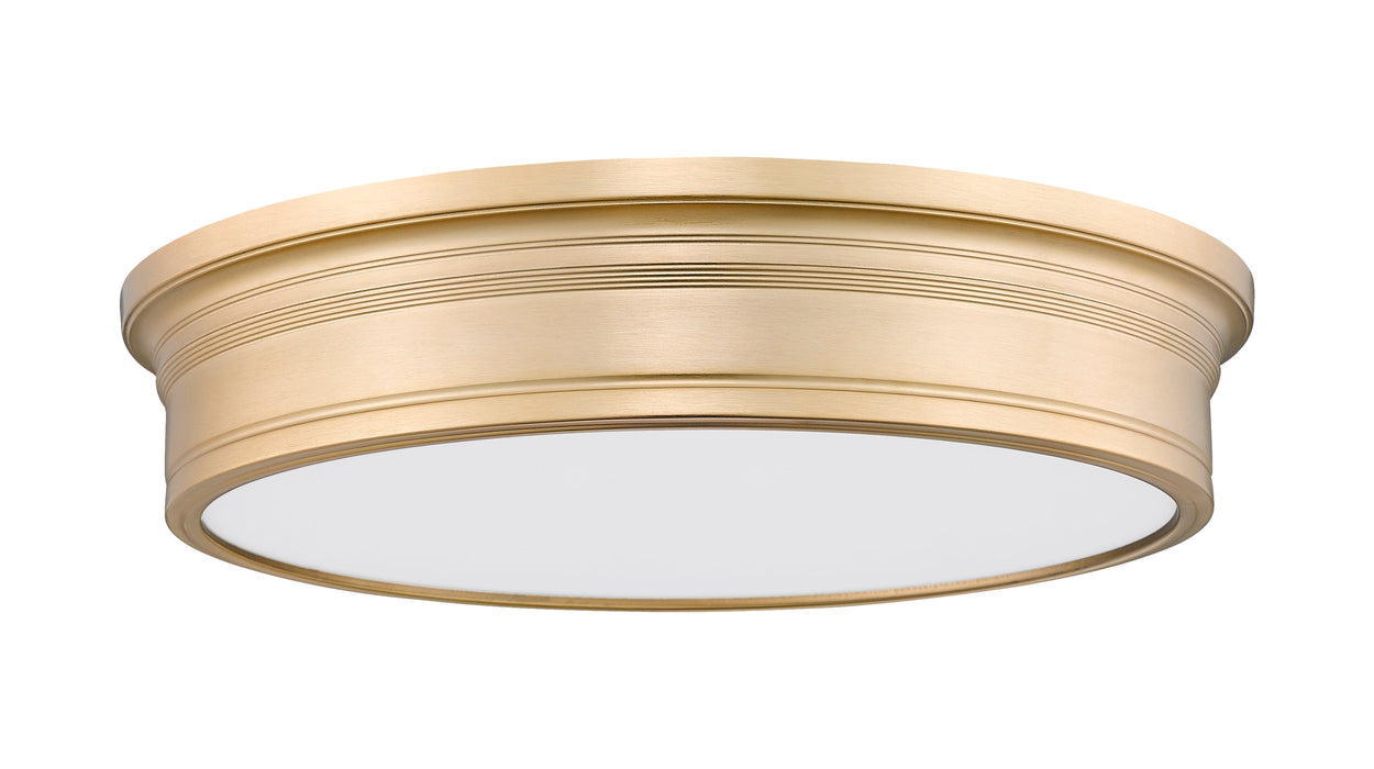 Flush Mount Z-Lite 7702F20-MGLD-LED Modern Gold Bentley 1 Light Flush Mount Z-Lite