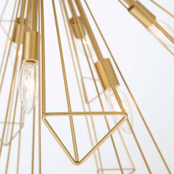 Eurofase 43863-027 Dendelio 30" Matte Gold Chandelier