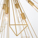 Eurofase 43863-027 Dendelio 30" Matte Gold Chandelier