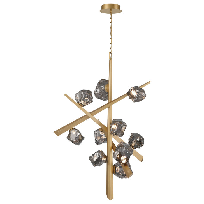 Eurofase 47235-014 Thorah 47" Matte Gold LED Chandelier