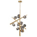 Eurofase 47235-014 Thorah 47" Matte Gold LED Chandelier