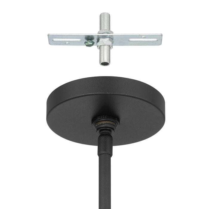 Chandelier Thesis 207316A Tremolo 36 inch 4 light Textured Black and Champagne Gold Chandelier THESIS