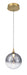 Eurofase 50251-025 Iissa 6" Gold LED Pendant Light