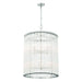 Eurofase 47238-022 Glasbury 27" Polished Nickel Chandelier