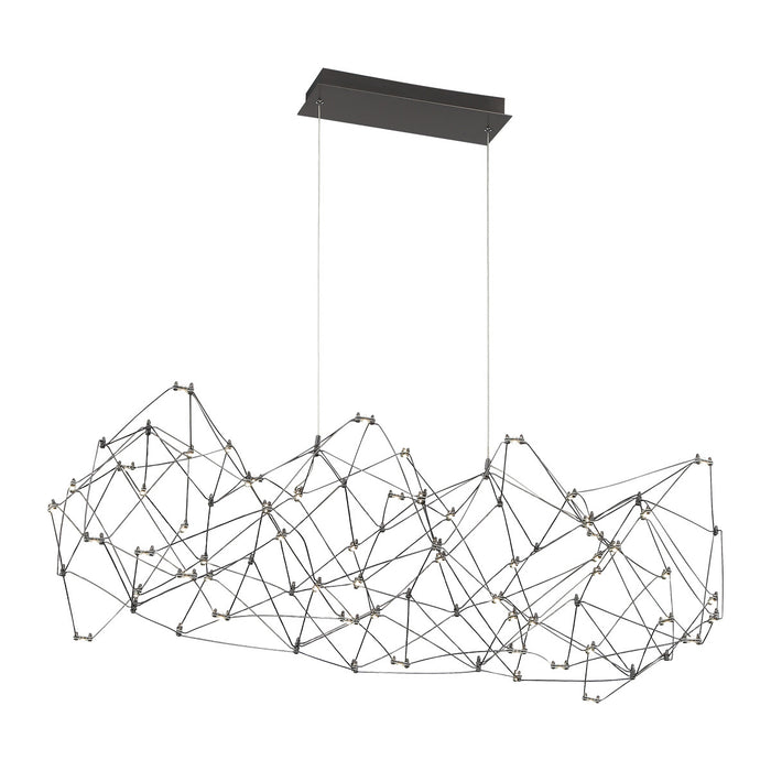 Eurofase 38037-026 Leonardelli 49" Chrome Black LED Chandelier