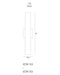 Eurofase 42708-018 Annette 23" Powder Coat Black LED Outdoor Wall Light