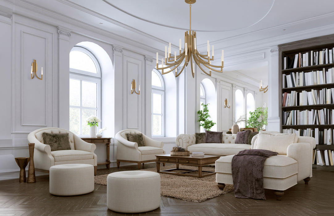 Eurofase 49012-019 Olette 42" Gold LED Chandelier