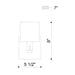 Eurofase 46811-011 Decato 9" Matte Black Wall Sconce
