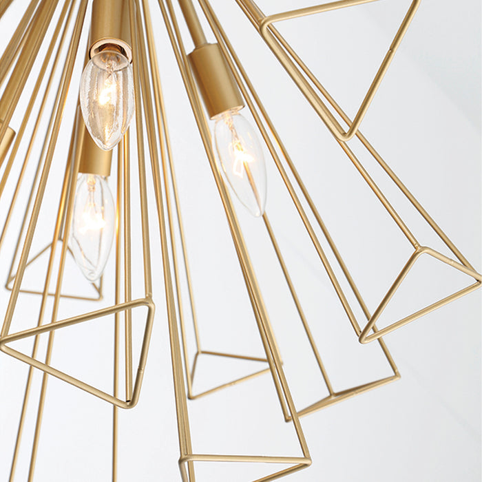 Eurofase 43863-027 Dendelio 30" Matte Gold Chandelier