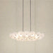 Chandelier Thesis 207309A Avril 42 inch 8 light Forged Bronze Chandelier with Clear Starburst Glass Shade THESIS
