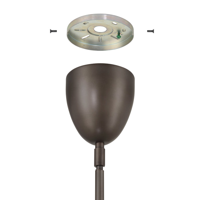 Pendant Light Thesis 207781A Fiorello 21 inch 6 light Forged Bronze Pendant Light with Smoked Amber Glass Shades THESIS