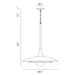 Eurofase 46785-022 Welsh 30" Matte Blue LED Pendant Light
