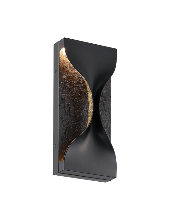 Eurofase 48971-010 Shayla 14" Sysal Gold Black Mix LED Outdoor Wall Light
