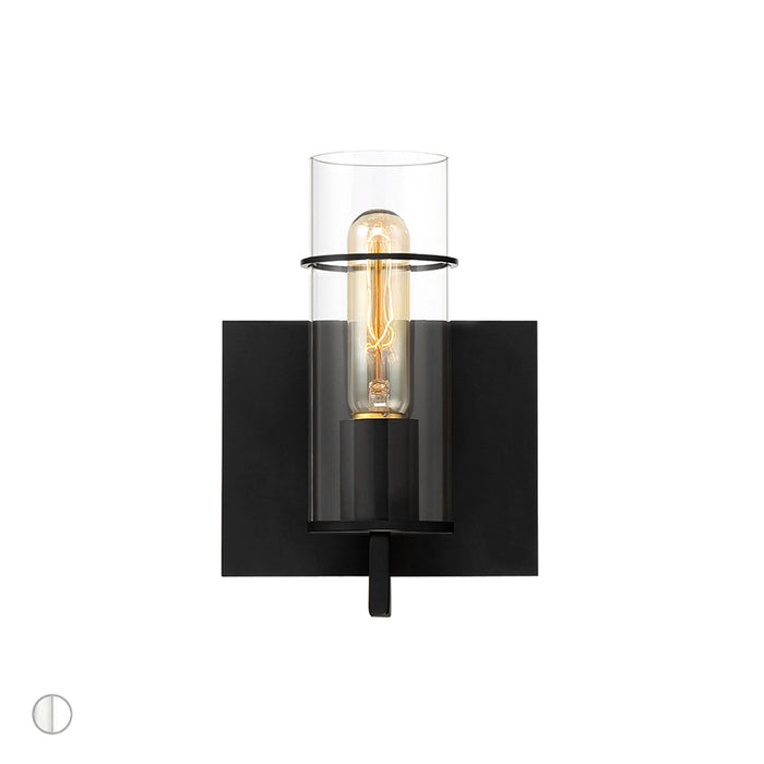 Eurofase 34133-036 Pista 9" Matte Black Wall Sconce