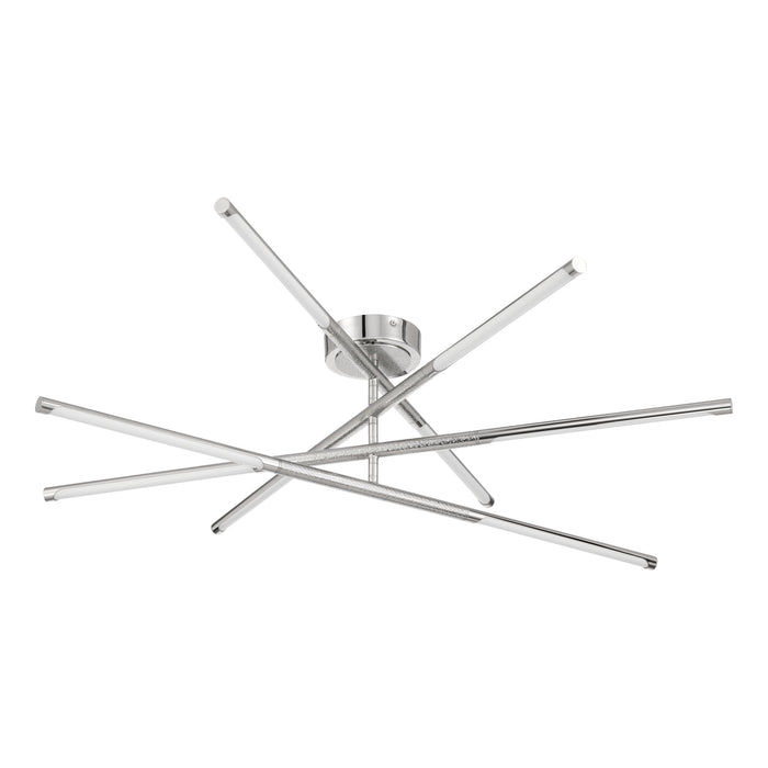 Chandelier Thesis 207285A Overture 36 inch 8 light Polished Nickel 5CCT LED Chandelier THESIS