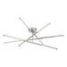 Chandelier Thesis 207285A Overture 36 inch 8 light Polished Nickel 5CCT LED Chandelier THESIS