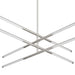 Chandelier Thesis 207285A Overture 36 inch 8 light Polished Nickel 5CCT LED Chandelier THESIS