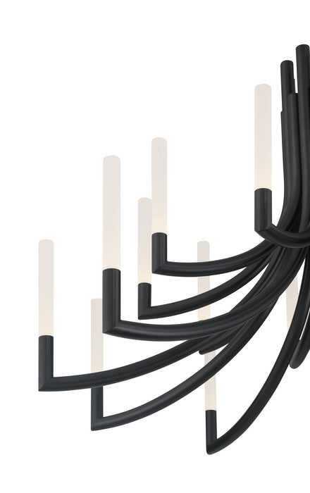Eurofase 49012-033 Olette 42" Matte Black LED Chandelier