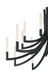 Eurofase 49012-033 Olette 42" Matte Black LED Chandelier