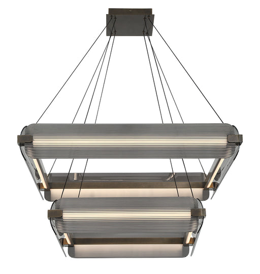 Eurofase 50055-012 Neoness 34" Weathered Brass LED Chandelier