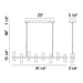 Eurofase 33723-013 Netto 42" Chrome LED Chandelier
