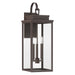 Exterior Wall Sconce Thesis 207751A Hillside 25 inch 3 light Dark Bronze Exterior Wall Sconce with Clear Glass THESIS