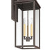 Exterior Wall Sconce Thesis 207751A Hillside 25 inch 3 light Dark Bronze Exterior Wall Sconce with Clear Glass THESIS