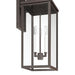 Exterior Wall Sconce Thesis 207751A Hillside 25 inch 3 light Dark Bronze Exterior Wall Sconce with Clear Glass THESIS