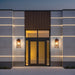 Exterior Wall Sconce Thesis 207751A Hillside 25 inch 3 light Dark Bronze Exterior Wall Sconce with Clear Glass THESIS
