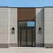 Exterior Wall Sconce Thesis 207751A Hillside 25 inch 3 light Dark Bronze Exterior Wall Sconce with Clear Glass THESIS