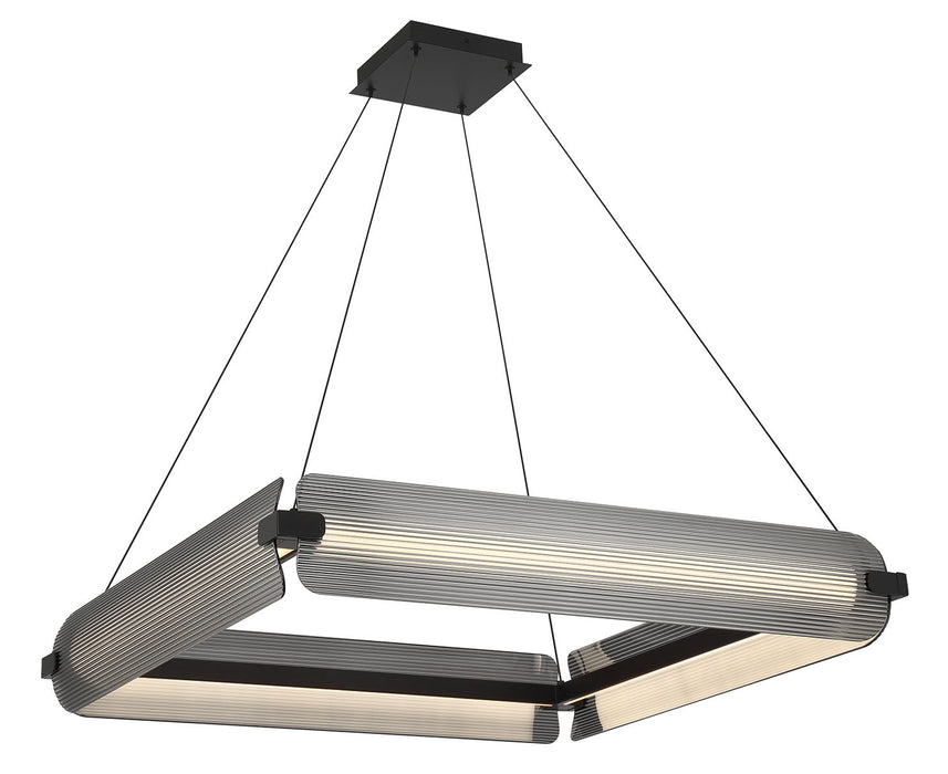 Eurofase 50052-011 Neoness 34" Matte Black LED Chandelier
