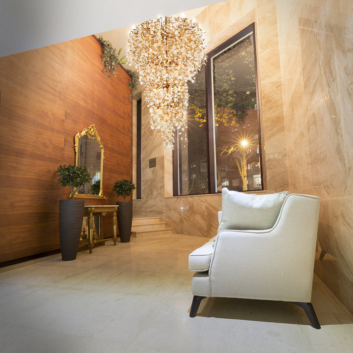 Eurofase 29062-010 Campobasso 76" Gold Chandelier