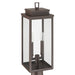 Exterior Post Light Thesis 207753A Hillside 20 inch 2 light Dark Bronze Exterior Post Light with Clear Glass THESIS