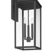 Exterior Wall Sconce Thesis 207743A Hillside 25 inch 3 light Textured Black Exterior Wall Sconce with Clear Glass THESIS