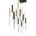 Eurofase 46771-025 Benicio 42" Gold-Black Mix LED Chandelier