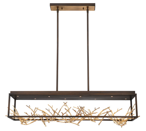 Eurofase 35642-015 Aerie 42" Gold-Black Mix LED Chandelier