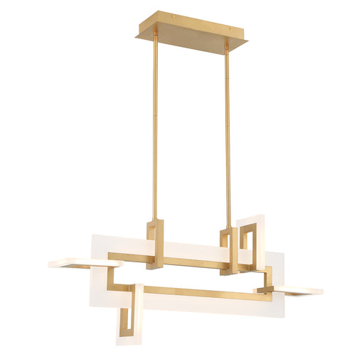 Eurofase 45718-014 Inizio 33" Matte Gold LED Chandelier