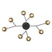Eurofase 45714-016 Torcia 36" Matte Black LED Chandelier