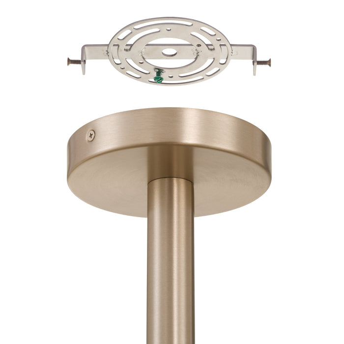 Convertible Pendant Thesis 207416A Courtney 12 inch Champagne Gold 5CCT LED Convertible Pendant with Clear Water Glass THESIS