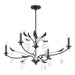 Chandelier Thesis 207347A Presley 36 inch 4 light Textured Black Chandelier with Clear Glass Drops THESIS