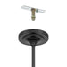 Chandelier Thesis 207347A Presley 36 inch 4 light Textured Black Chandelier with Clear Glass Drops THESIS