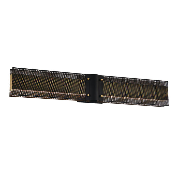 Eurofase 42711-018 Admiral 31" Gold-Black Mix LED Outdoor Wall Light