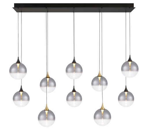 Eurofase 48934-022 Iissa 47" Gold-Black Mix LED Chandelier