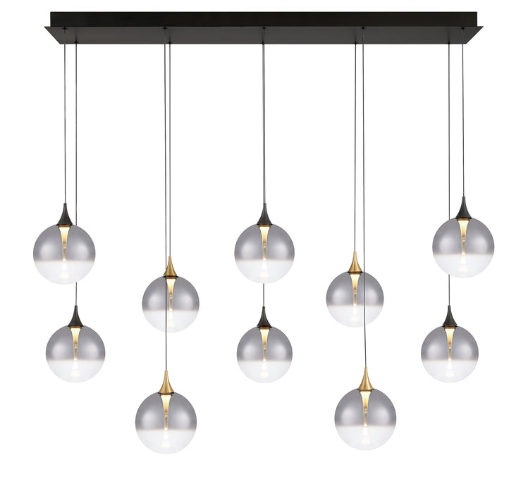 Eurofase 48934-022 Iissa 47" Gold-Black Mix LED Chandelier