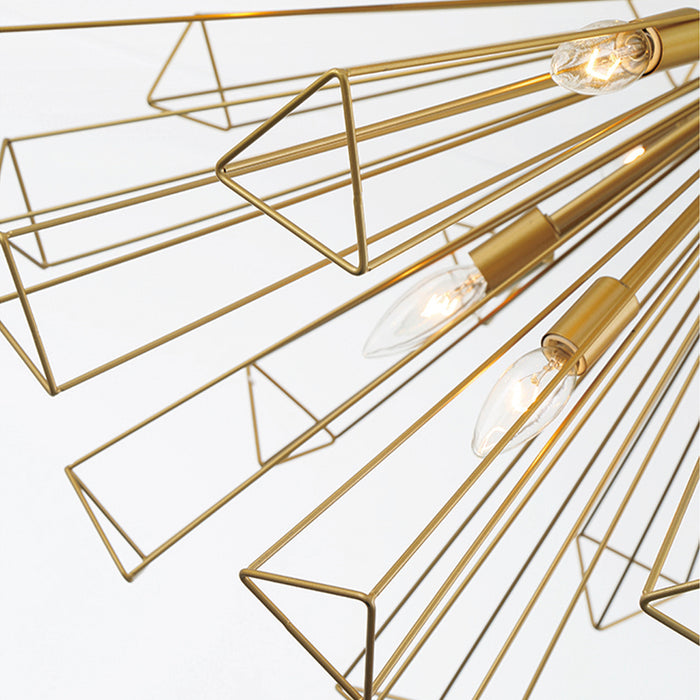 Eurofase 43864-024 Dendelio 40" Matte Gold Chandelier