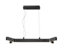 Linear Chandelier Z-Lite 8002-42MB-LED Matte Black Arcano 1 Light Linear Chandelier Z-Lite