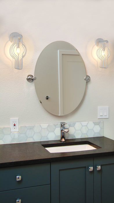 Wall Sconce Z-Lite 801-1S-WH White Contour 1 Light Wall Sconce Z-Lite