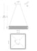 Eurofase 50053-025 Neoness 34" Weathered Brass LED Chandelier