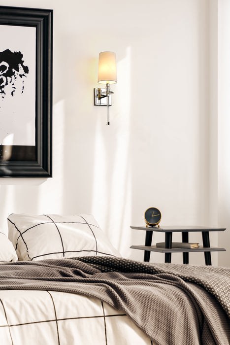 Wall Sconce Z-Lite 803-1S-PN Polished Nickel Sophia 1 Light Wall Sconce Z-Lite