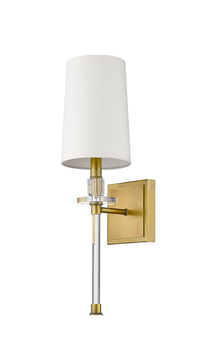 Wall Sconce Z-Lite 803-1S-RB Rubbed Brass Sophia 1 Light Wall Sconce Z-Lite